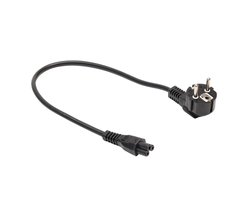 JT008/FY003+JT-ST2B/ST2B 16A 250V Europae Standard Three-pin 90-Degree Cubitus Plug Cum IEC C5 Connector