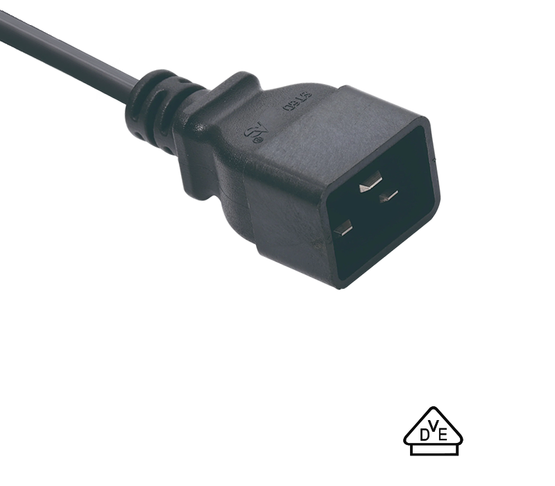 ST6D IEC Connector Male Plug C20 adhaerens Signa Germanorum