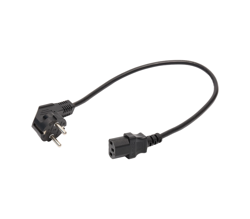 K3-15+JT-ST3 16A 250V Three-pin Coreanica 90-Degree Cubitus Plug Cum IEC C13 Connector