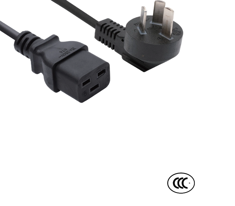 C3-16+ST6 16A 250V Sinis Standard High-Current 90-Degree Cubitus Plug cum IEC Connector C19