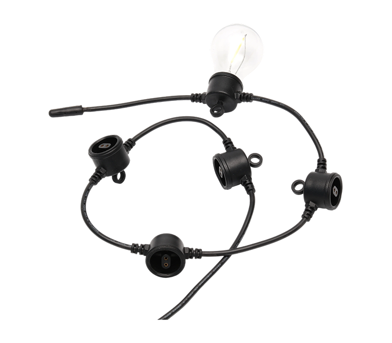 G40 E12, 25 Bulbs, Euro Standard 220V, Fove Flavi String Lumina pro Umbraticis/Outdoor Garden Decor