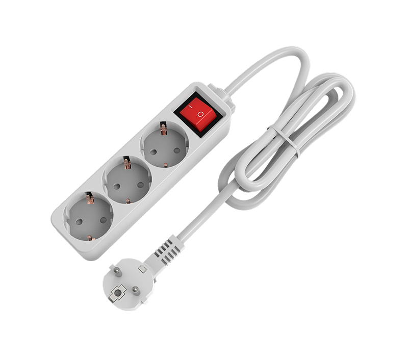 E10-3 European-Style Power habena cum tribus decursibus, With Switch