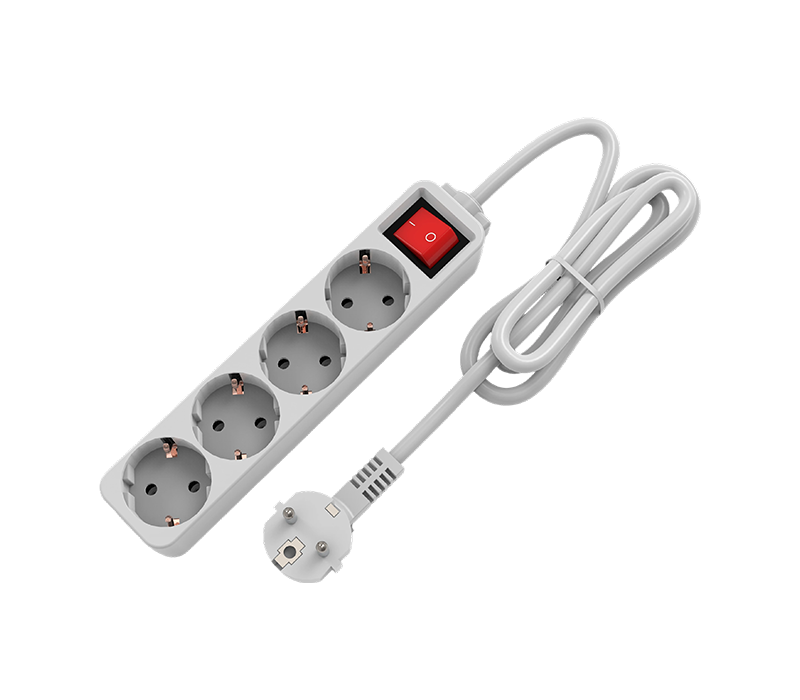 E10-4 Europae-Style Power habena cum quattuor decursibus, Cum Switch